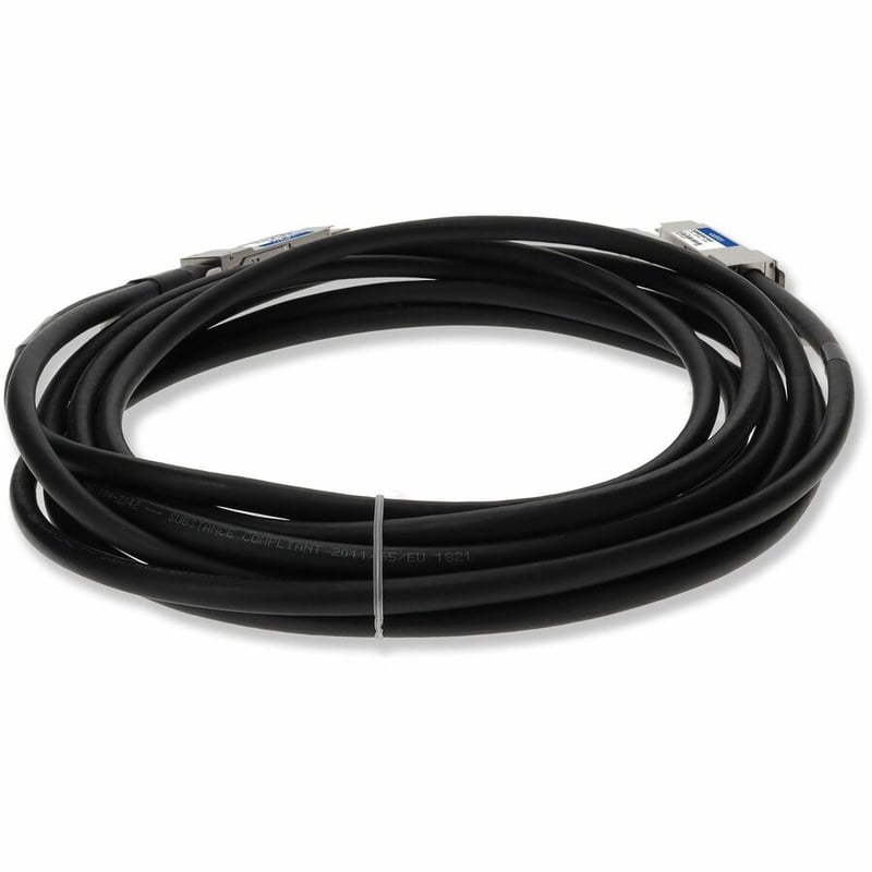AddOn MSA and TAA Compliant 400GBase-CU QSFP-DD 400G to 2xQSFP56 200G PAM-4 Direct Attach Cable (Passive Twinax, 2.5m) - Thumbnail 4
