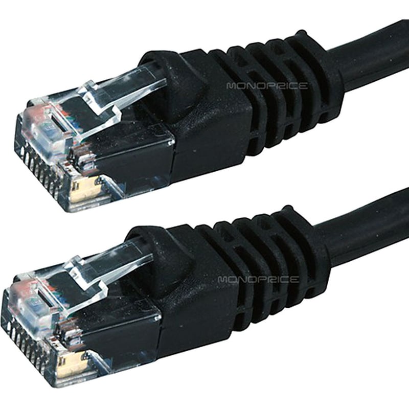 CAT5E 24AWG UTP ETHERNET NETWORK PATCH CABLE_ 25FT BLACK - Thumbnail 2
