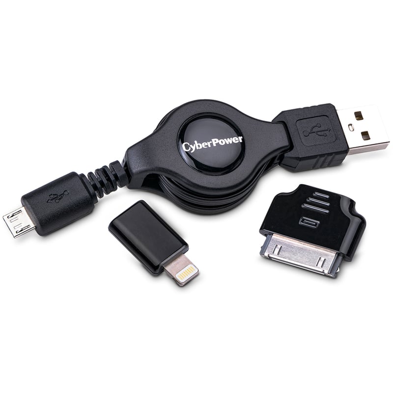 CyberPower iDevice USB Cable Kit for Apple Devices - Thumbnail 3