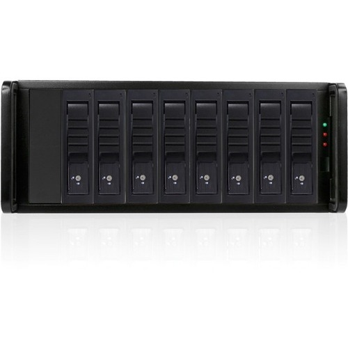 RAIDage JAGE480HDBK-DE-SEA Drive Enclosure 12Gb/s SAS, SATA/600 - Mini-SAS HD Host Interface - 4U Rack-mountable - Black - Thumbnail 1