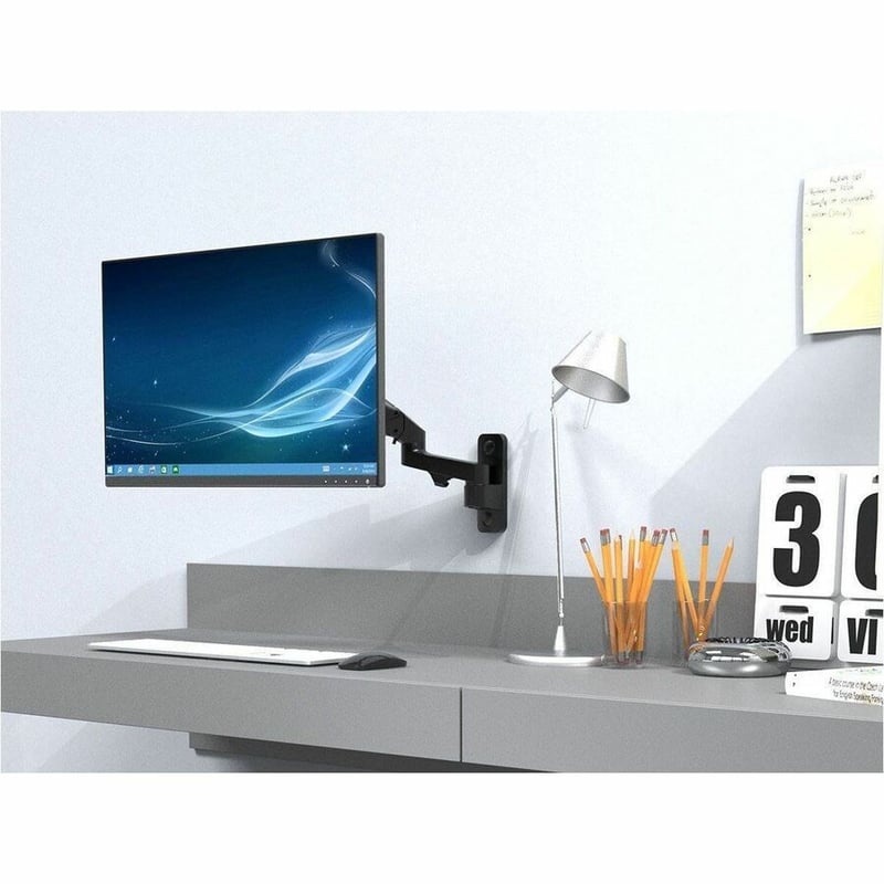 WORKSTREAM BY MONOPRICE ADJUSTABLE GAS SPRING 2-SEGMENT WALL MOUNT FOR MONITORS - Thumbnail 4