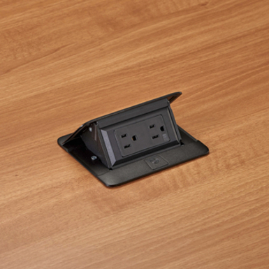 Wiremold Cord Ended deQuorum Single-Flip Up Unit - Thumbnail 5