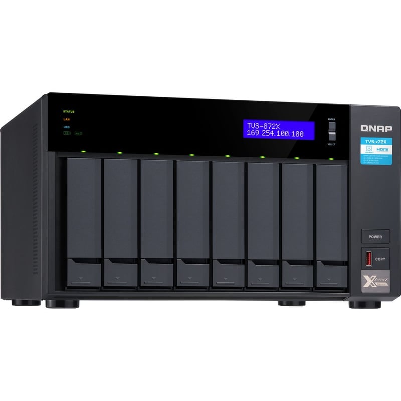 QNAP TVS-872X-I3-8G SAN/NAS Storage System - Thumbnail 5