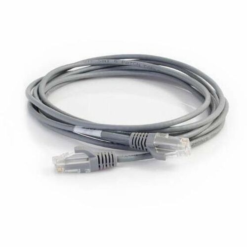 Quiktron Q-Series 28 AWG CAT6 Patch Cable, Gray, 12 FT