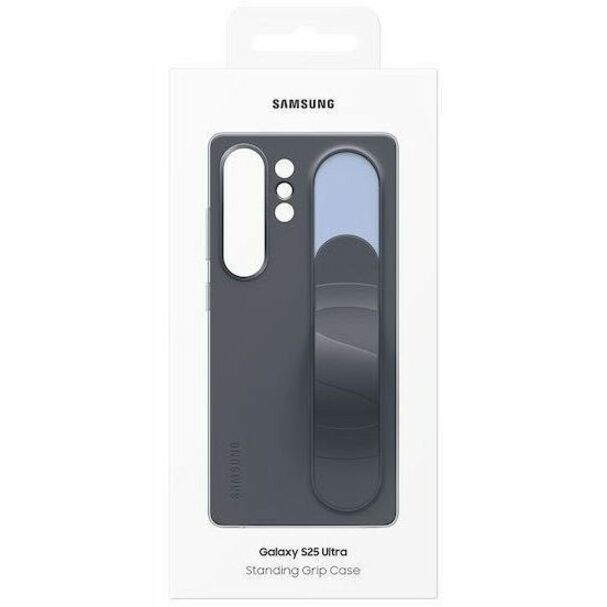 Samsung Galaxy S25 Ultra Standing Grip Case, Black - Thumbnail 2
