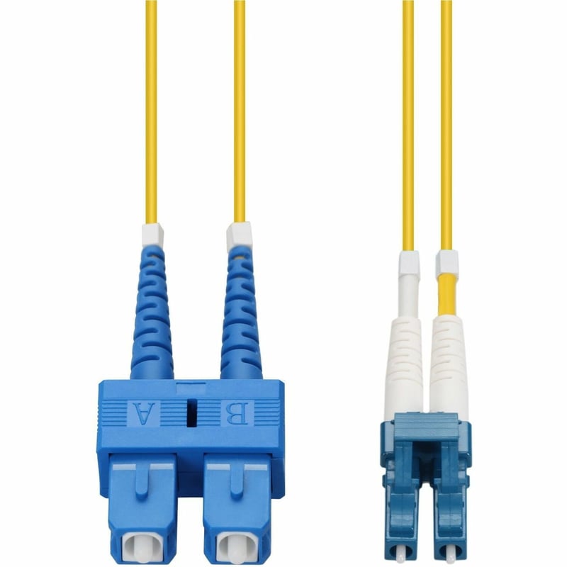 4M LC/SC M/M YELLOW OS2 OFNR FIBER PATCH CABLE - Thumbnail 1