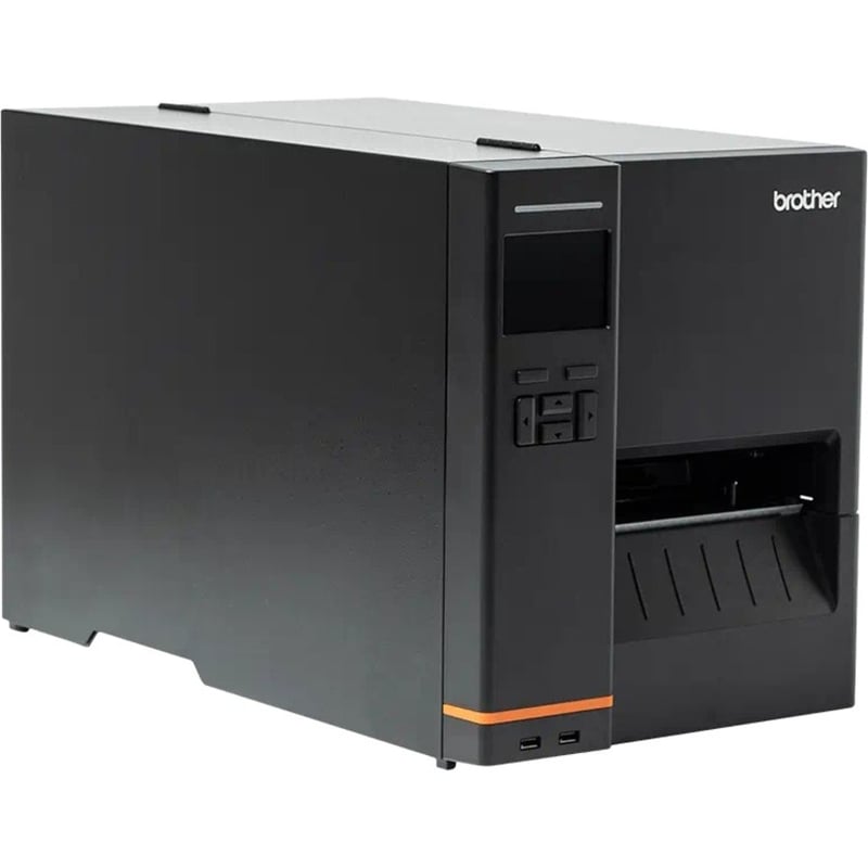 Brother TJ-4420TN Industrial Direct Thermal/Thermal Transfer Printer - Monochrome - Label Print - USB - Serial - Thumbnail 3