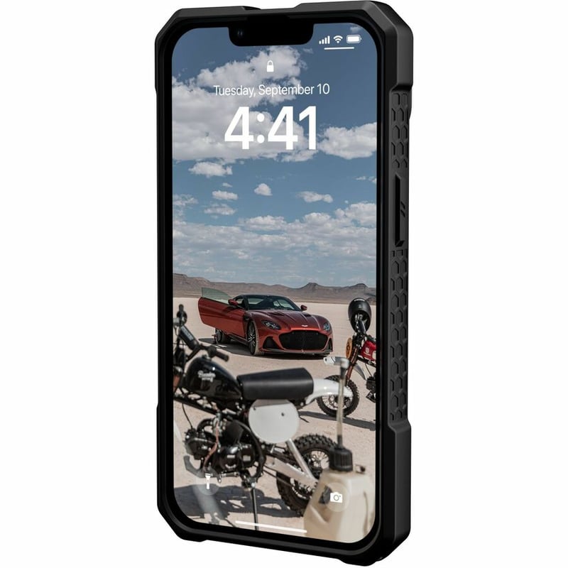 Urban Armor Gear Monarch Pro Kevlarî iPhone 14 Case - Kevlar Silver - Thumbnail 4