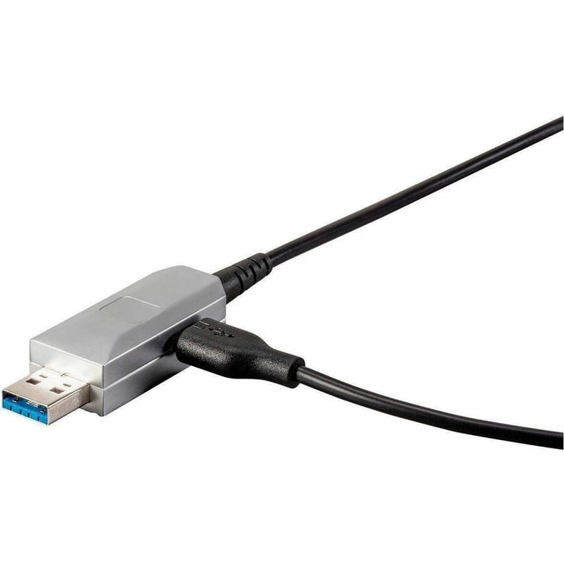 MONOPRICE SLIMRUN USB-A TO USB-A FEMALE 3.0 EXTENSION CABLE - FIBER OPTIC_ BLACK - Thumbnail 2