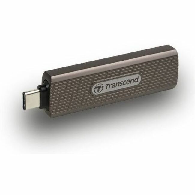 Transcend ESD330C 512 GB Portable Solid State Drive - External - Dark Grayish Brown - Thumbnail 1