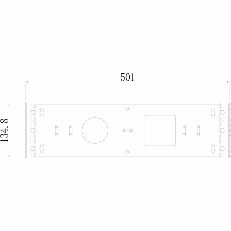 4XEM 3U Wall Mount for Rackmount Equipment, Network Equipment - Black - Thumbnail 5