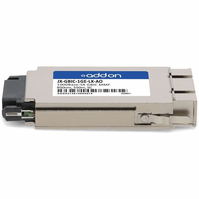 AddOn Juniper Networks® JX-GBIC-1GE-LX Compatible TAA 1000Base-LX GBIC Transceiver (SMF, 1310nm, 10km, SC) - Thumbnail 2