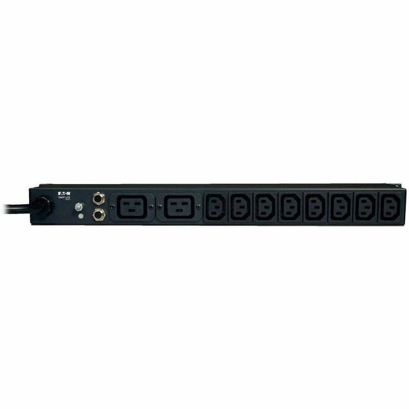 Tripp Lite by Eaton PDU 1.9-3.8kW Single-Phase 120-240V Basic PDU 14 Outlets (12 C13 & 2 C19) C20 with 5 Adapters 10 ft. (3.05 m) Cord 1U Rack-Mount - Thumbnail 5