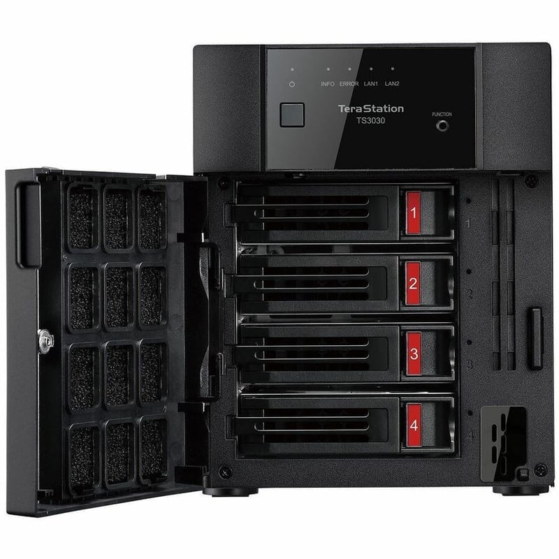 TERASTATION 3430DN 16TB 4BAY NAS 4X4TB HD SATA 2.5GBE RAID ISCSI - Thumbnail 2
