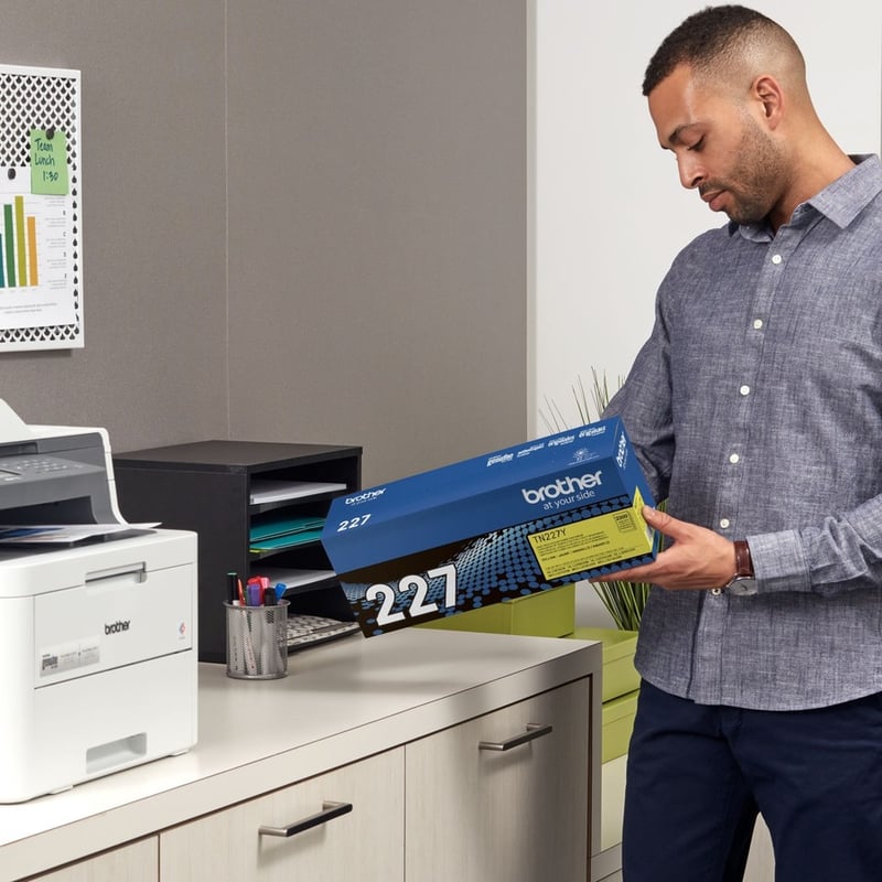 Brother Genuine TN-227Y High Yield Yellow Toner Cartridge - Thumbnail 5