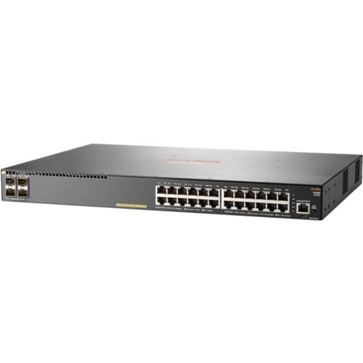 HPE Aruba 2930F 24G PoE+ 4SFP+ Switch - Thumbnail 2