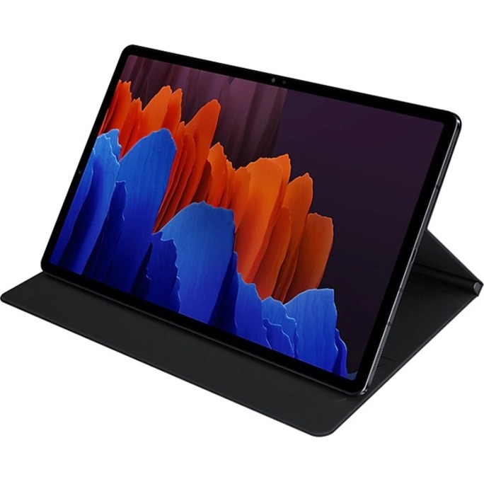 Samsung Book Cover Carrying Case (Book Fold) Samsung Galaxy Tab S7+, Galaxy Tab S7, Galaxy Tab S8 Tablet - Mystic Black - Thumbnail 2
