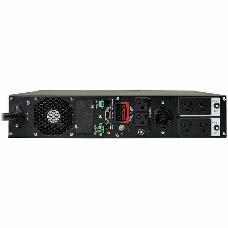 Eaton Tripp Lite Series SmartOnline 3000VA 2700W 120V Double-Conversion UPS - 7 Outlets, Extended Run, Network Card Option, LCD, USB, DB9, 2U Rack/Tower Battery Backup - Thumbnail 5