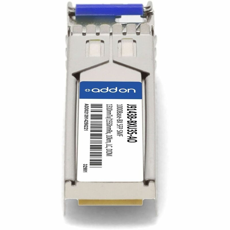 AddOn HP&reg; J9143B-BXU35 Compatible TAA 1000Base-BX SFP Transceiver (SMF, 1310nmTx/1550nmRx, 10km, LC, DOM) - Thumbnail 4