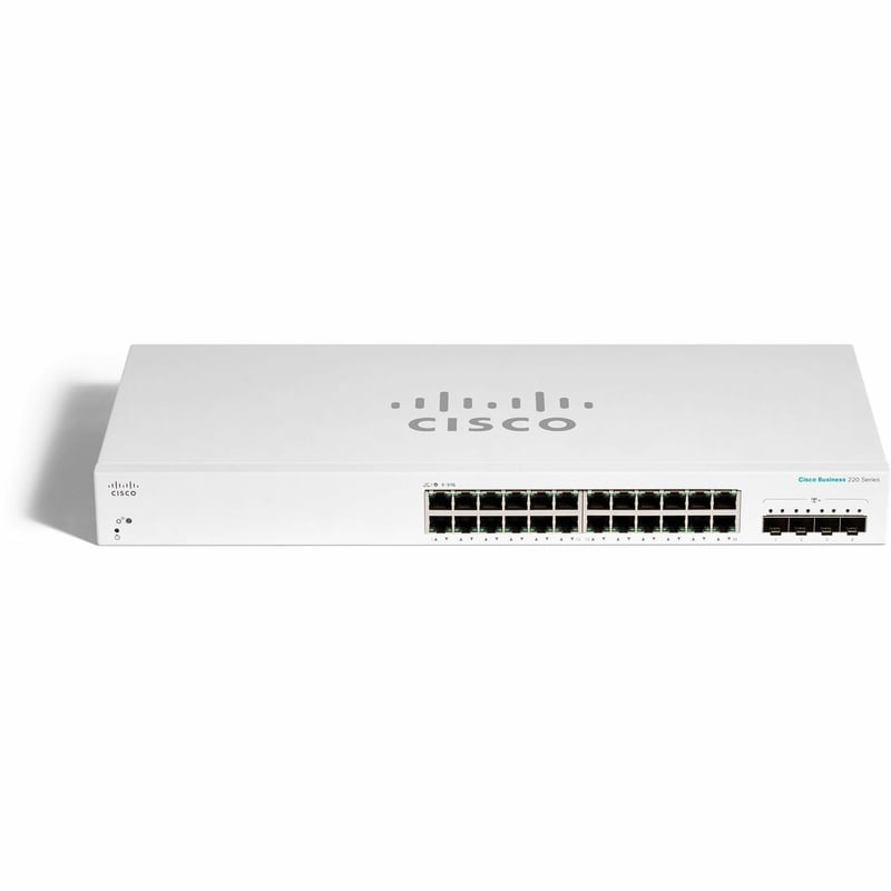 CBS220 SMART 24-PORT GE, 4X10G SFP+ REMANUFACTURED - Thumbnail 1