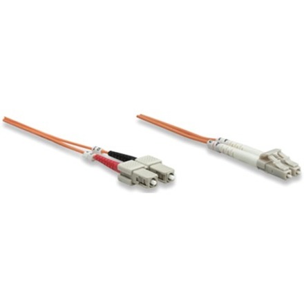 Intellinet Network Solutions Fiber Optic Patch Cable, LC/SC, OM1, 62.5/125, Multimode, Duplex, Orange, 7 ft (2 m) - Thumbnail 2