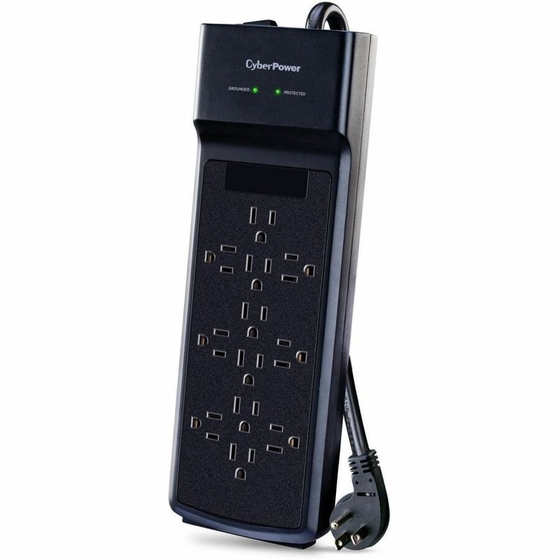 CYBERPOWER CSB1206 SURGE 12OL 3600J 6 CORD BLACK - Thumbnail 2