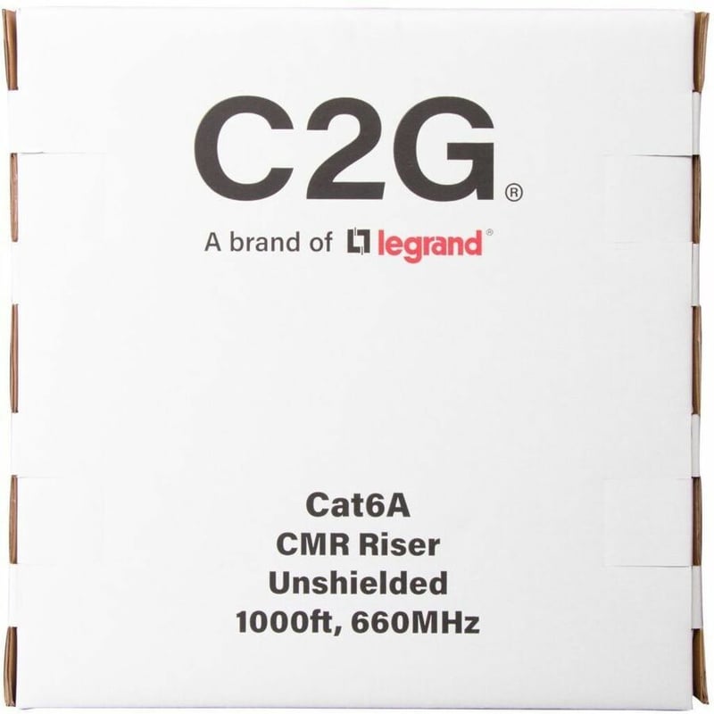 C2G BULK CAT6A UTP CMR TAA BLUE C2G 1000FT CAT6A ETHERNET CABLE CMR - Thumbnail 5