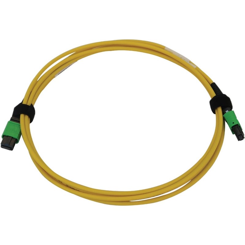 Eaton Tripp Lite Series 40/100G Singlemode 9/125 OS2 Fiber Optic Cable (12F MTP/MPO-APC F/F), LSZH, Yellow, 2 m (6.6 ft.) - Thumbnail 2