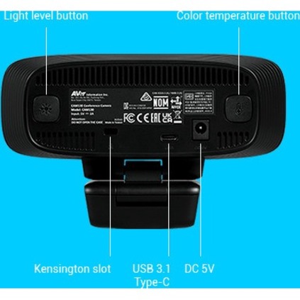 AVer CAM130 Video Conferencing Camera - 60 fps - USB 3.1 (Gen 1) Type C - Thumbnail 4