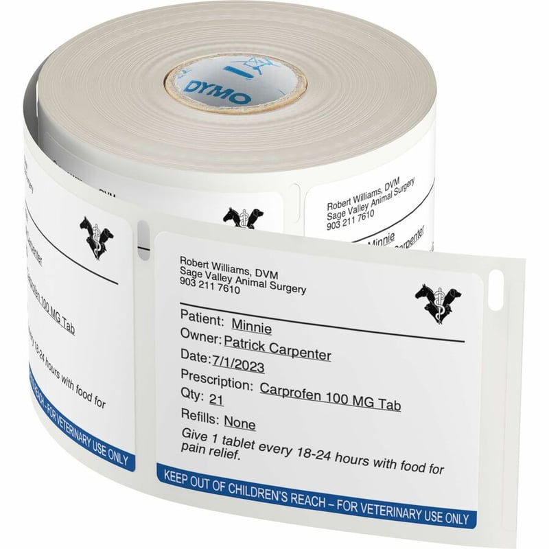 Dymo LabelWriter Veterinary Labels - Thumbnail 2