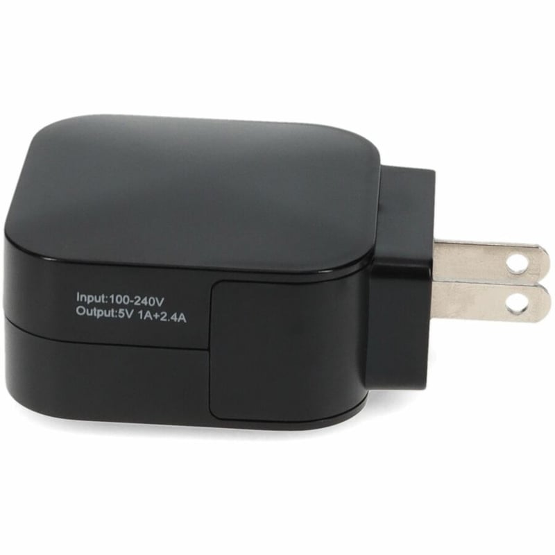 WALL CHARGER DUAL PORT 2X USB-A 5V 3.4A BLACK - Thumbnail 2