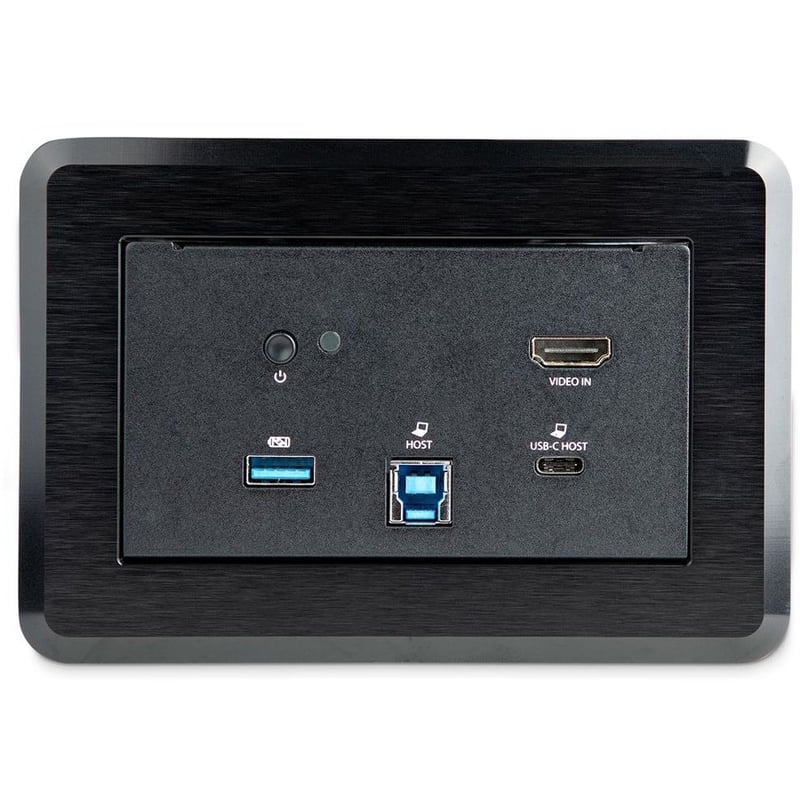 StarTech.com Conference Room Docking Station, In-Table Universal Laptop Dock, HDMI/60W PD/USB Hub/GbE/Audio, Huddle/Boardroom Connectivity - Thumbnail 2