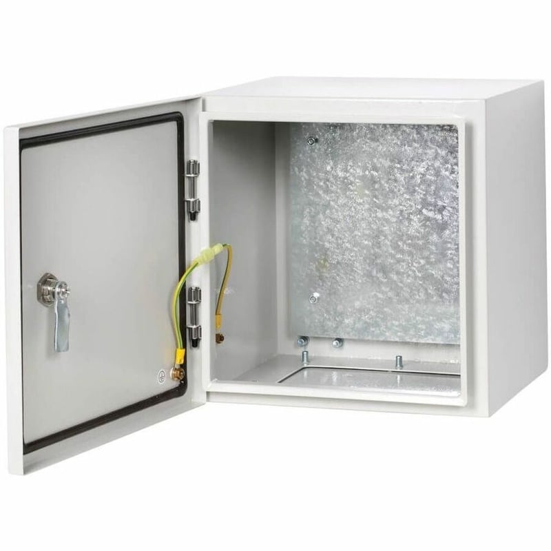 Tripp Lite by Eaton SmartRack Outdoor Industrial Enclosure with Lock - NEMA 4, Surface Mount, Metal Construction, 12 x 12 x 6 in., Gray - Thumbnail 4
