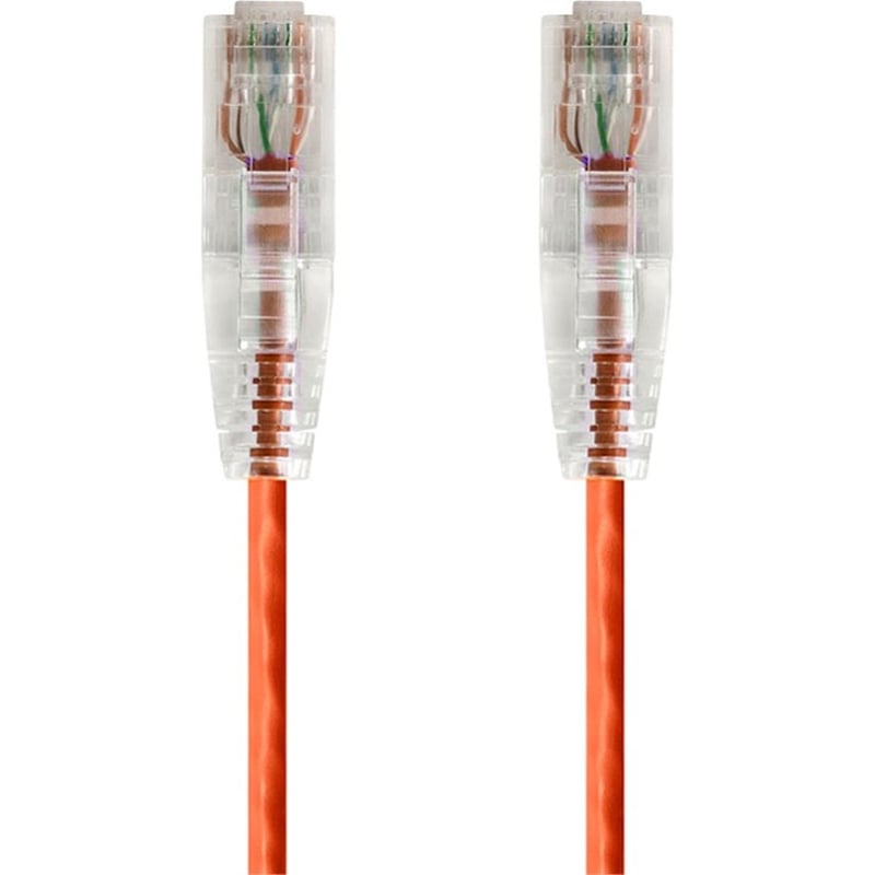 SLIMRUN  CAT6 UTP CABLE-2FT ORANGE - Thumbnail 1