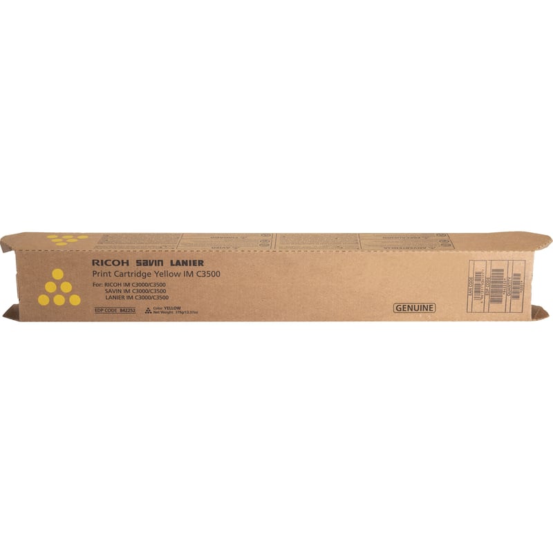 Ricoh Original Laser Toner Cartridge - Yellow - 1 Each - Thumbnail 1