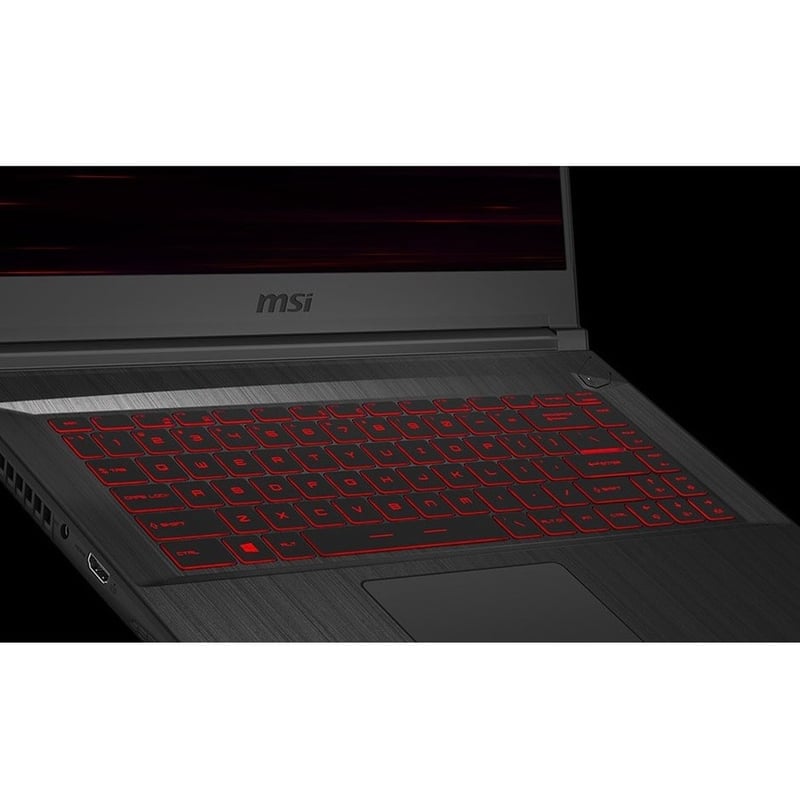MSI GF65 THIN GF65 Thin 10UE-091 15.6" Gaming Notebook - Full HD - 1920 x 1080 - Intel Core i7 10th Gen i7-10750H 2.60 GHz - 8 GB Total RAM - 512 GB SSD - Core Black