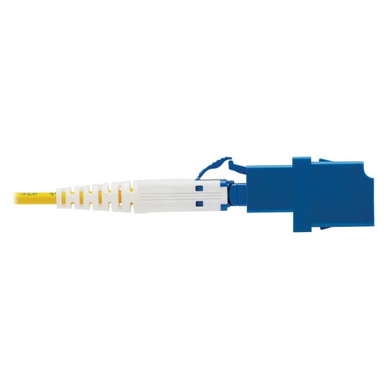 Eaton Tripp Lite Series 400G Duplex Singlemode 9/125 OS2 Fiber Optic Cable Adapter (CS-UPC/LC-UPC), M/F, Round LSZH Jacket, Yellow, 1 ft. - Thumbnail 4