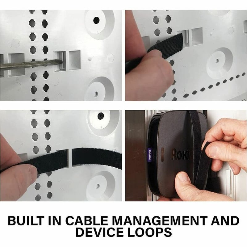 On-Q 17-Inch Dual-Purpose Media Enclosure In-Wall Media Box with 5-Inch Mounting Plate - Thumbnail 5