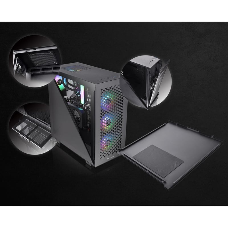 Thermaltake Divider 300 TG Air Mid Tower Chassis - Thumbnail 5