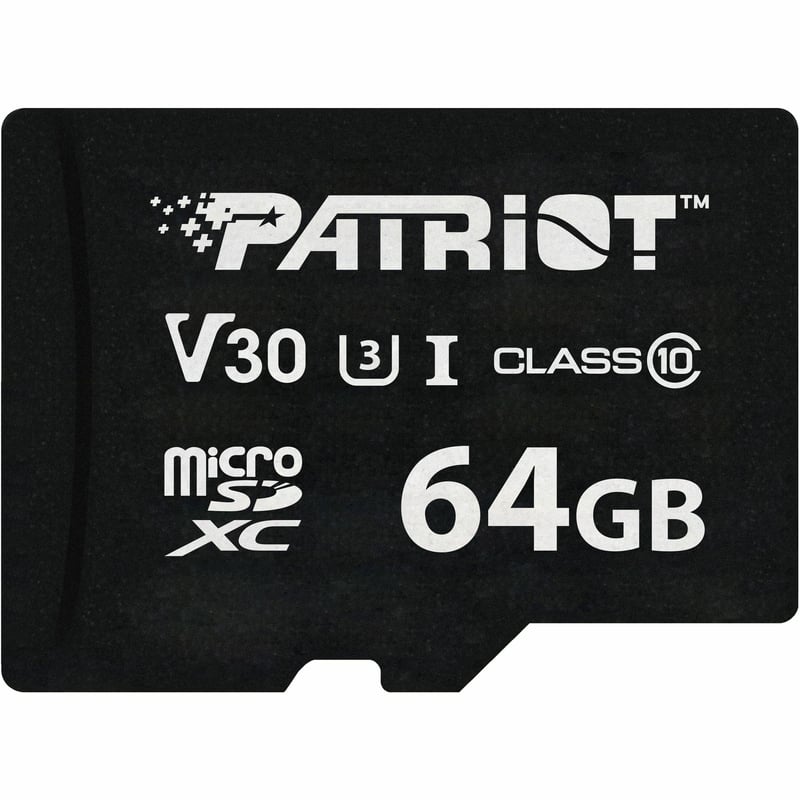PATRIOT VX SERIES 64GB MICRO SDXC V30 W/O ADAPTER