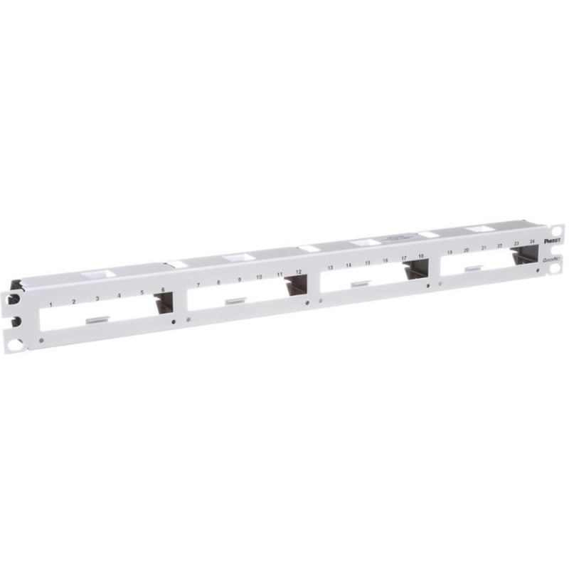 QN PATCH PANEL FLAT 24PT 1RU WHT EA - Thumbnail 2