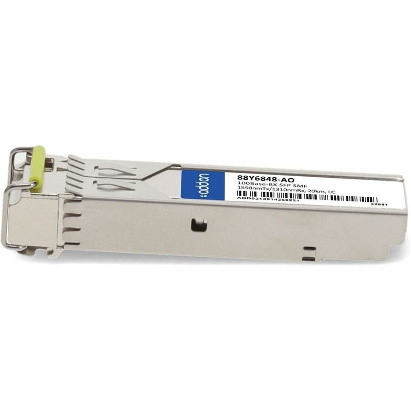 AddOn IBM® 88Y6848 Compatible TAA 100Base-BX SFP Transceiver (SMF, 1550nmTx/1310nmRx, 20km, LC) - Thumbnail 2