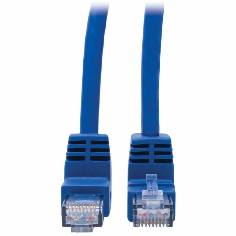 Tripp Lite by Eaton Up/Down-Angle Cat6 Gigabit Molded UTP Ethernet Cable (RJ45 Up-Angle M to RJ45 Down-Angle M) Blue 4 ft. (1.22 m) - Thumbnail 3