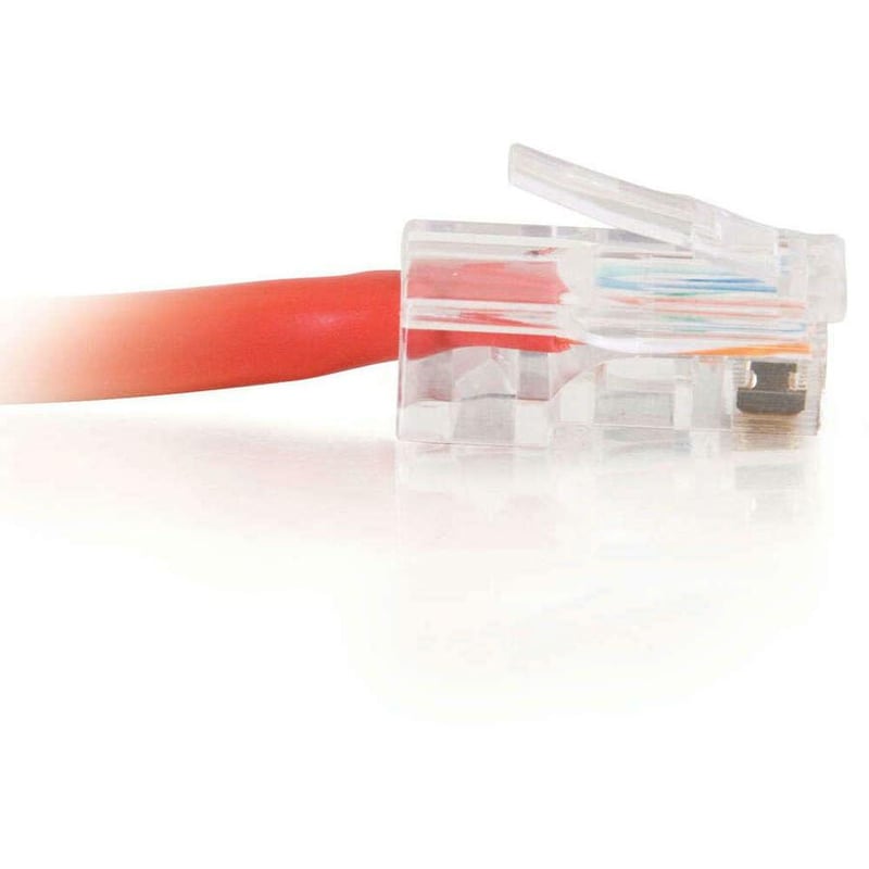 C2G-100ft Cat5E Non-Booted Crossover Unshielded (UTP) Network Patch Cable - Red - Thumbnail 4