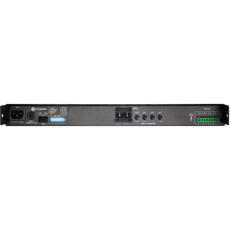 Crown ComTech CT 4150 Amplifier - 500 W RMS - 4 Channel - Gray - Thumbnail 3