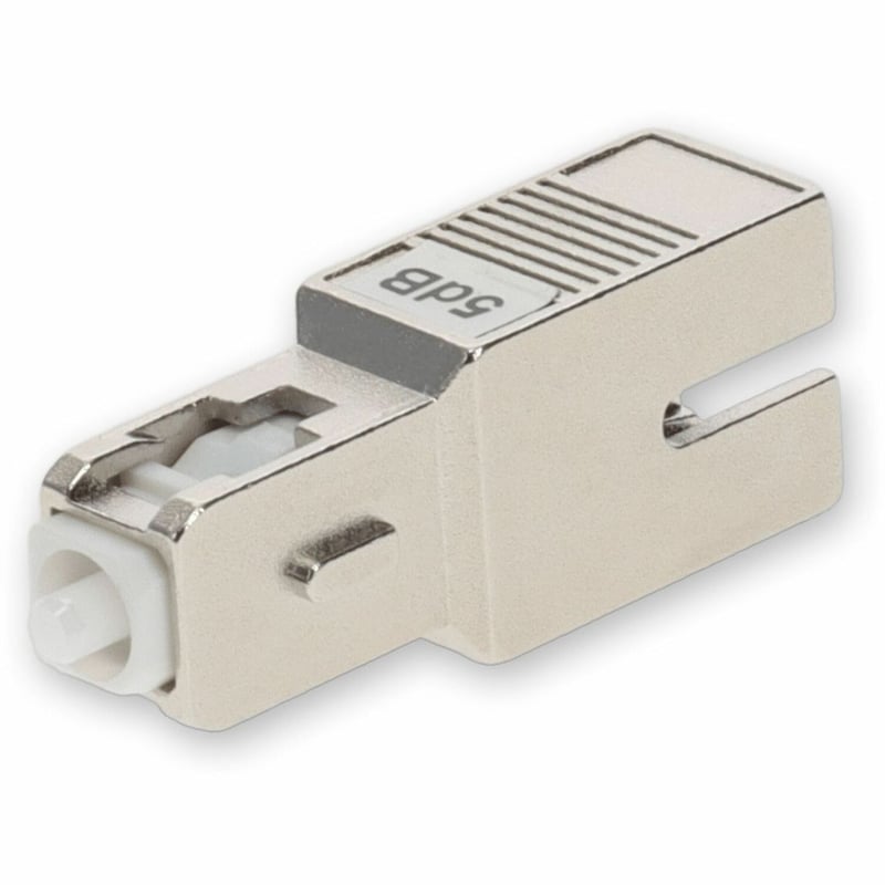 AddOn 2-Pack of 5dB fixed SC Male to SC Female OS1 SMF Simplex Fiber Attenuators - Thumbnail 1