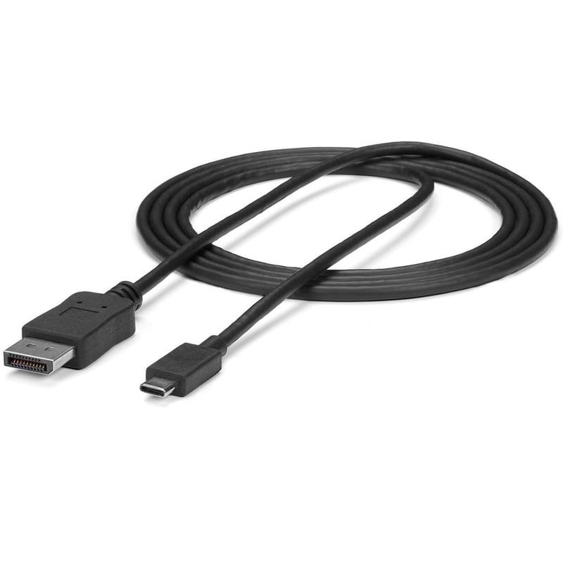 StarTech.com 6ft/1.8m USB C to DisplayPort 1.2 Cable 4K 60Hz - USB Type-C to DP Video Adapter Monitor Cable HBR2 - TB3 Compatible - Black - Thumbnail 4