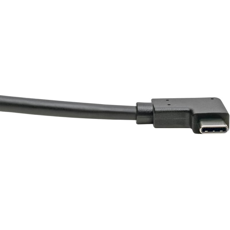 Eaton Tripp Lite Series USB-C to USB-A Cable (M/M), Right-Angle C, USB 3.2 Gen 1 (5 Gbps), Thunderbolt 3 Compatible, 3 ft. (0.91 m) - Thumbnail 4