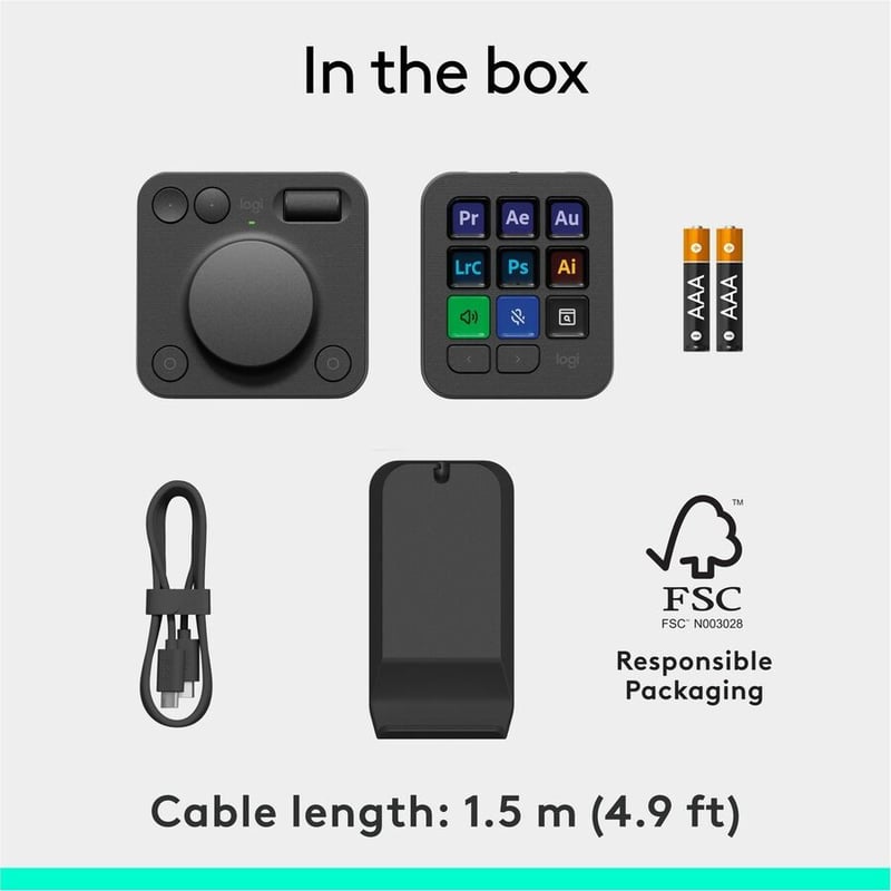 MX CREATIVE CONSOLE KEYBOARD GRAPHITE - Thumbnail 3
