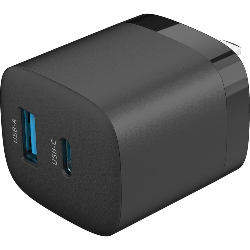4XEM 33W GaN Wall Charger Dual Output 4XEM - Black - Thumbnail 1